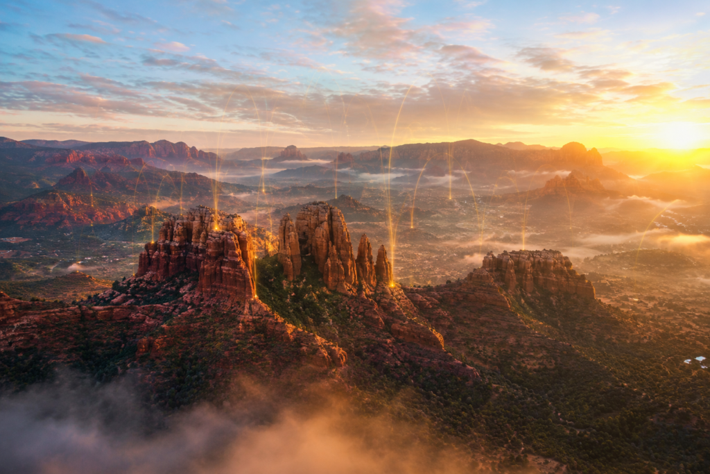Cathedral Rock vortex site Sedona Arizona