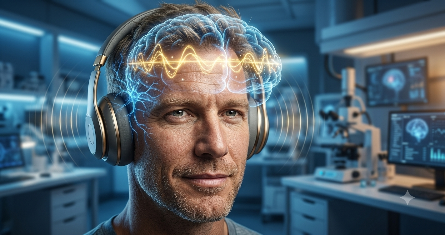 Does The Genius Wave Really Work showing Theta brainwave audio technology for focus and creativity.