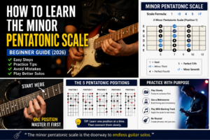 How to Learn the Minor Pentatonic Scale on Guitar for Beginners