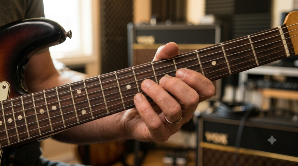 Minor Pentatonic Scale Positions on Guitar Fretboard for Beginners