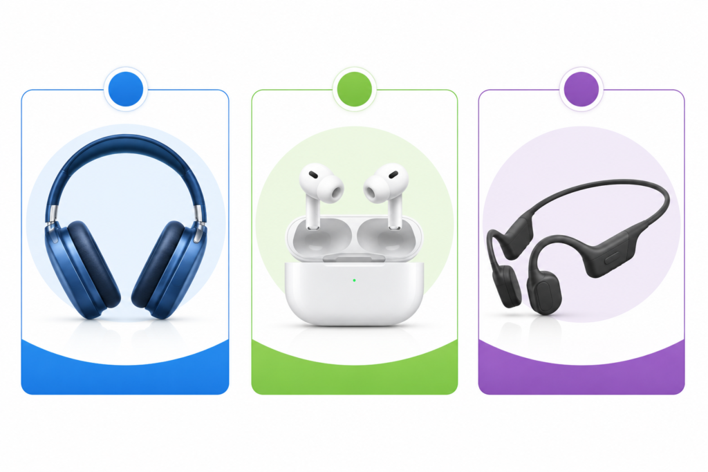 The Brain Song vs Genius Wave vs Genius Song comparison 2026 – three brain audio programs side by side visual comparison