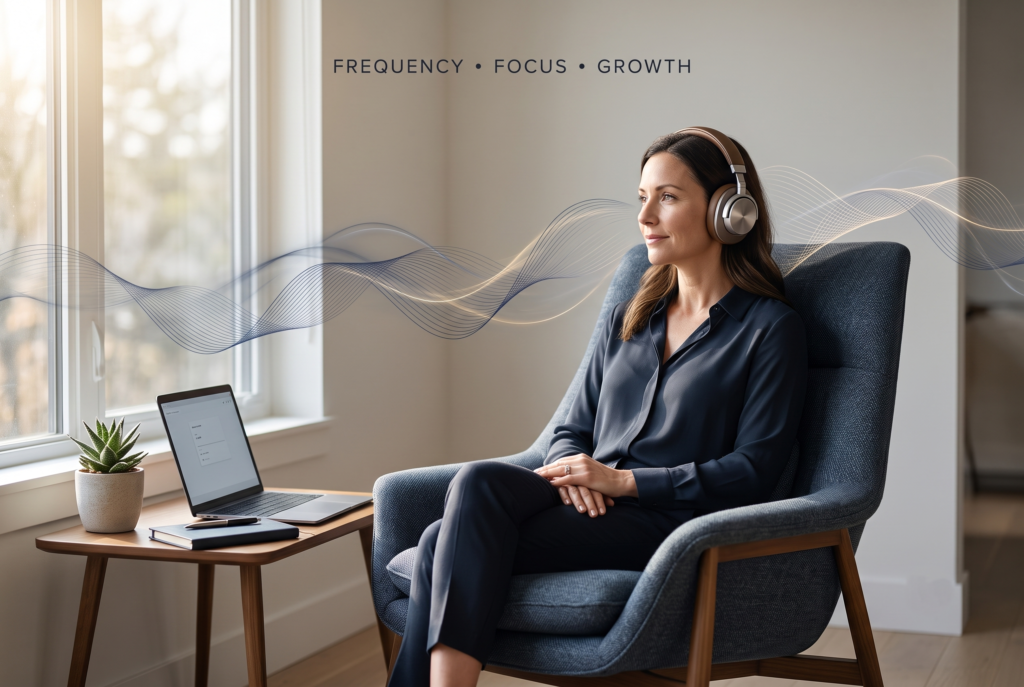 The Frequency Shift Protocol audio routine for focus relaxation and personal growth